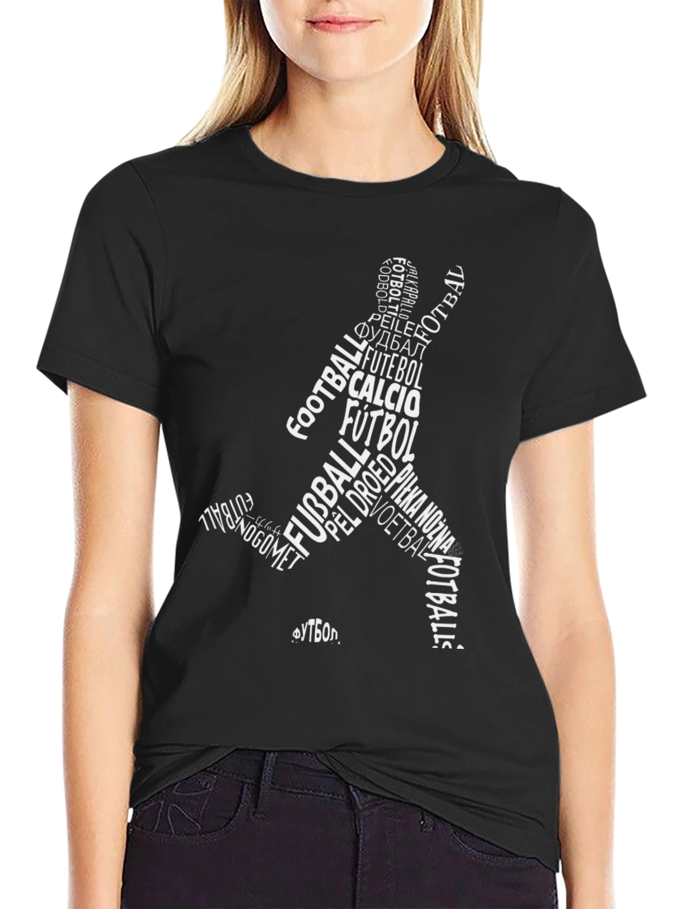 Soccer Lover T-Shirt - Football Word Art Design
