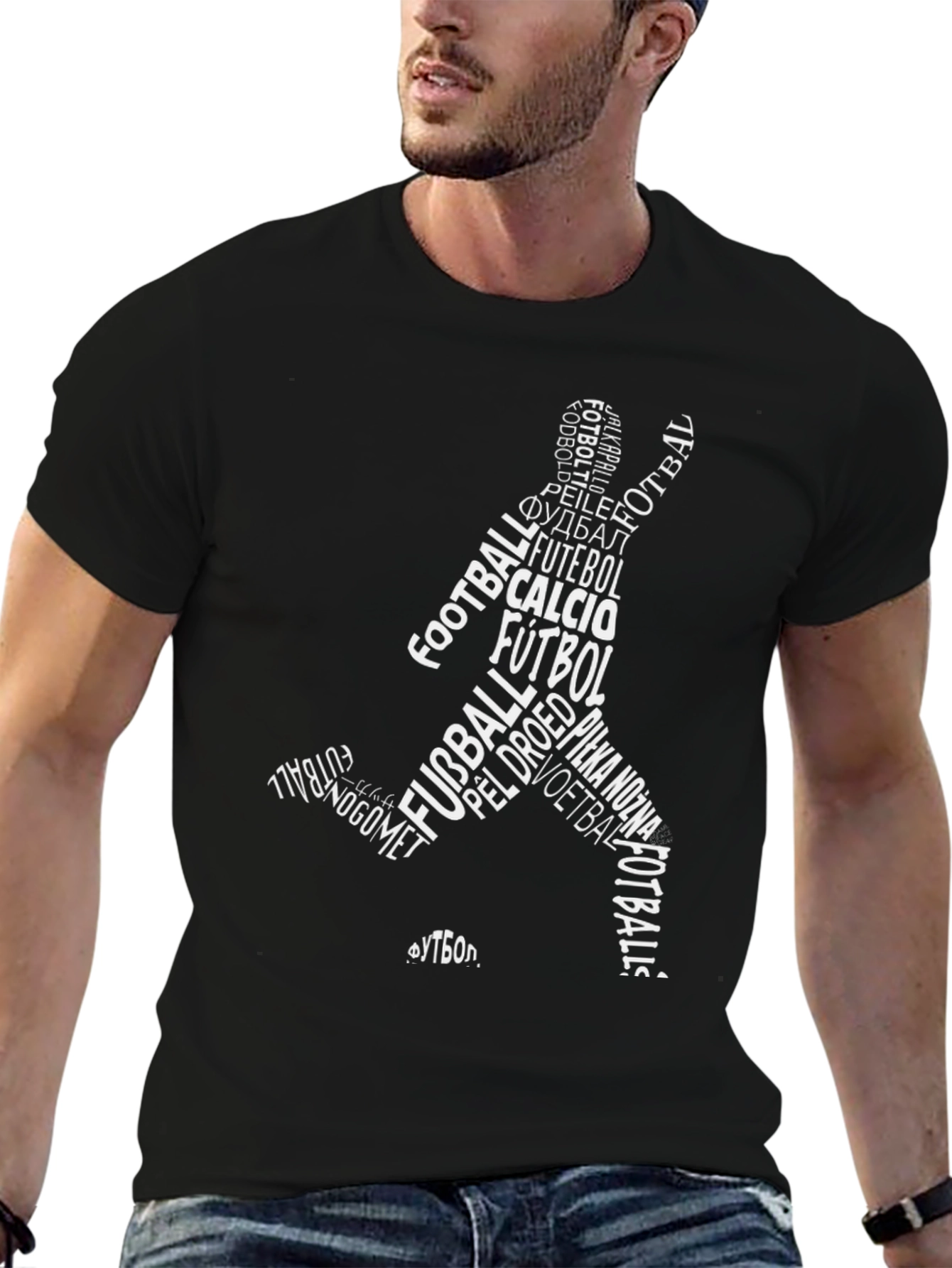 Soccer Lover T-Shirt - Football Word Art Design