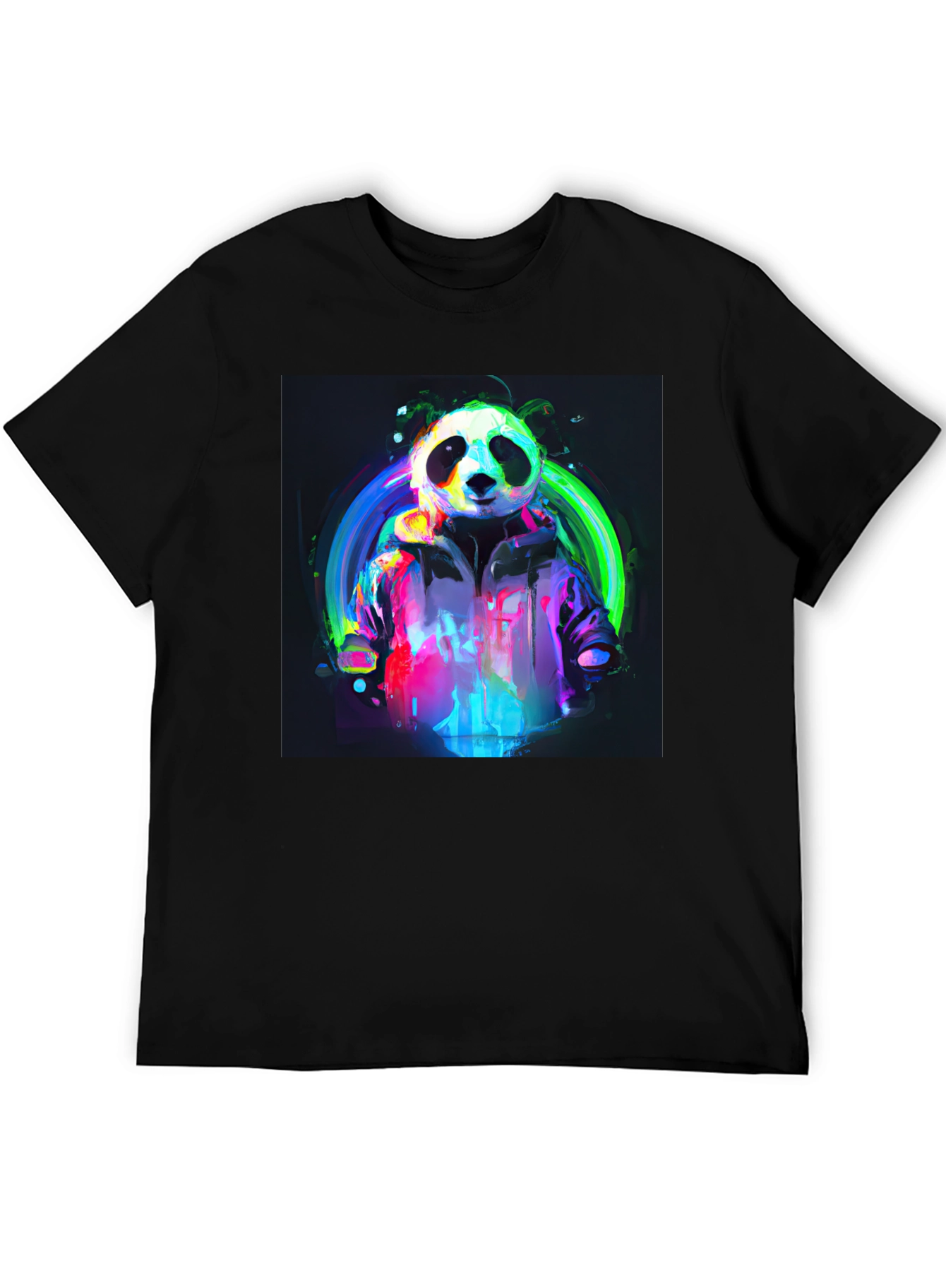 Neon Panda T-Shirt - Unique Graphic Tee