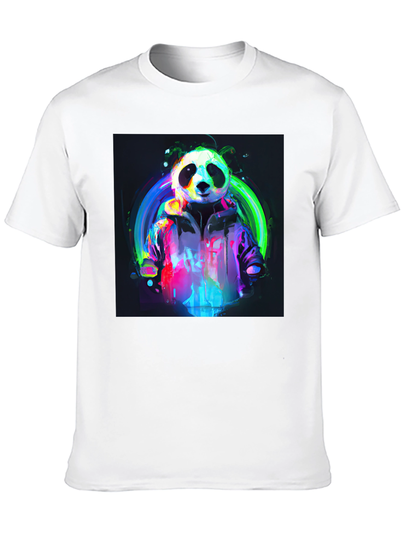 Neon Panda T-Shirt - Unique Graphic Tee
