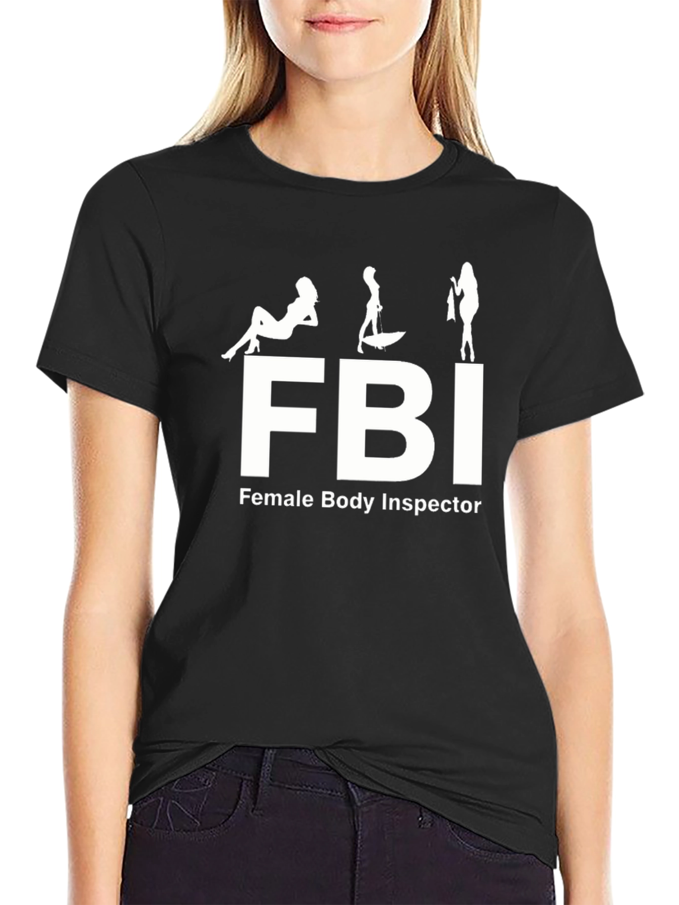 FBI Female Body Inspector Graphic Tee - Black