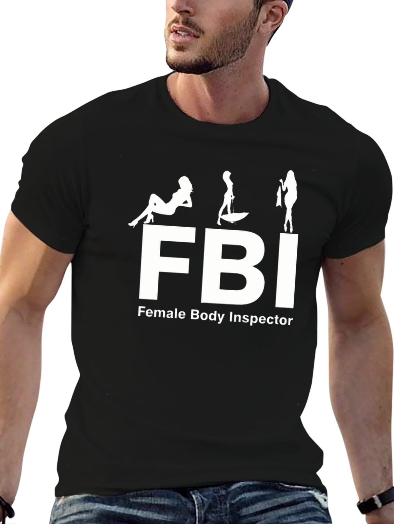 FBI Female Body Inspector Graphic Tee - Black