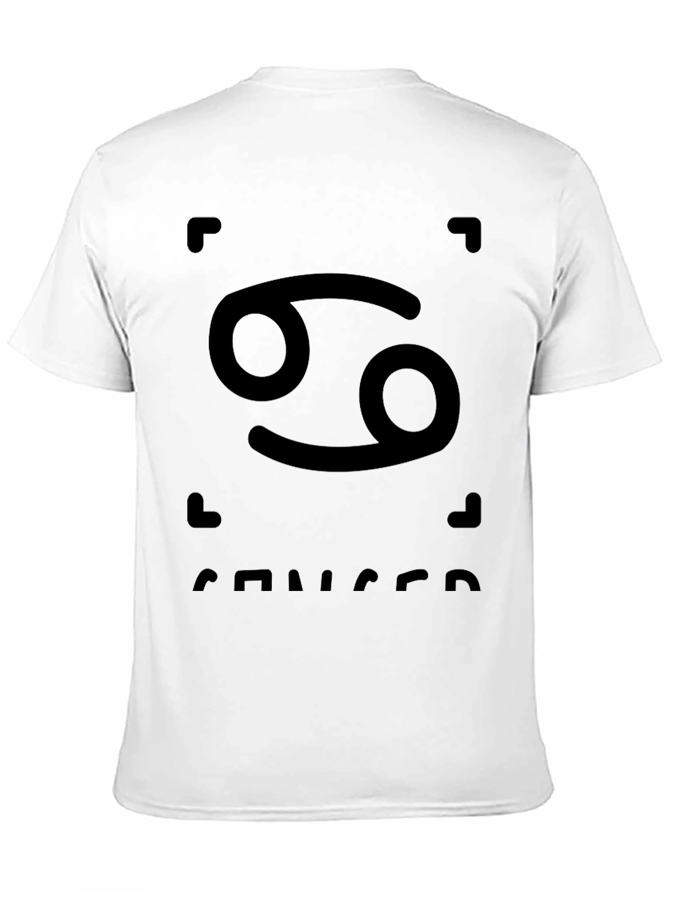 Cancer Zodiac T-Shirt - Black Graphic Tee