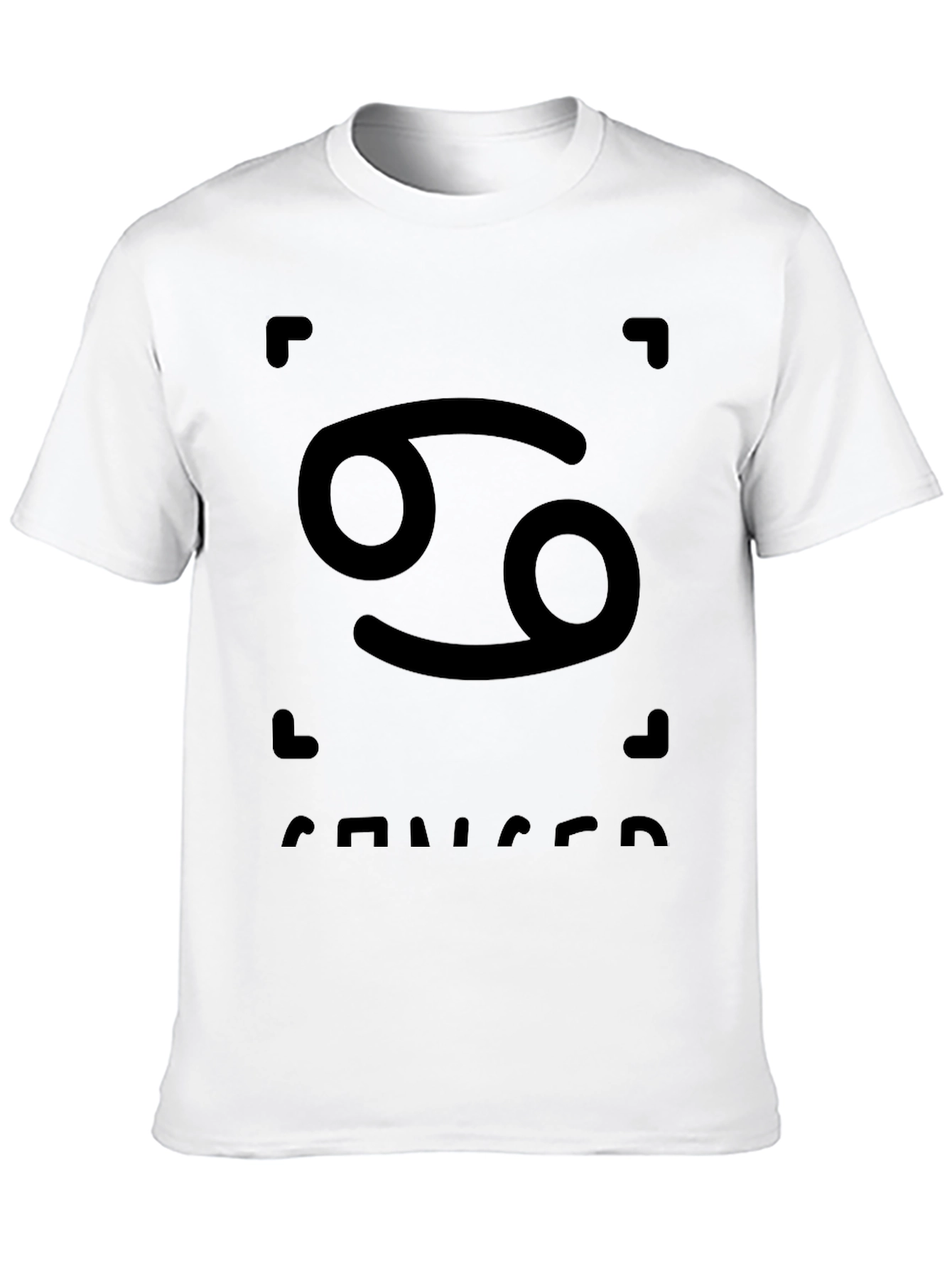 Cancer Zodiac T-Shirt - Black Graphic Tee