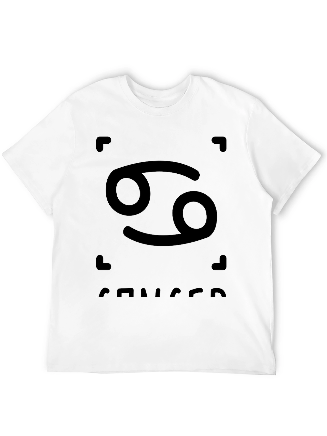 Cancer Zodiac T-Shirt - Black Graphic Tee
