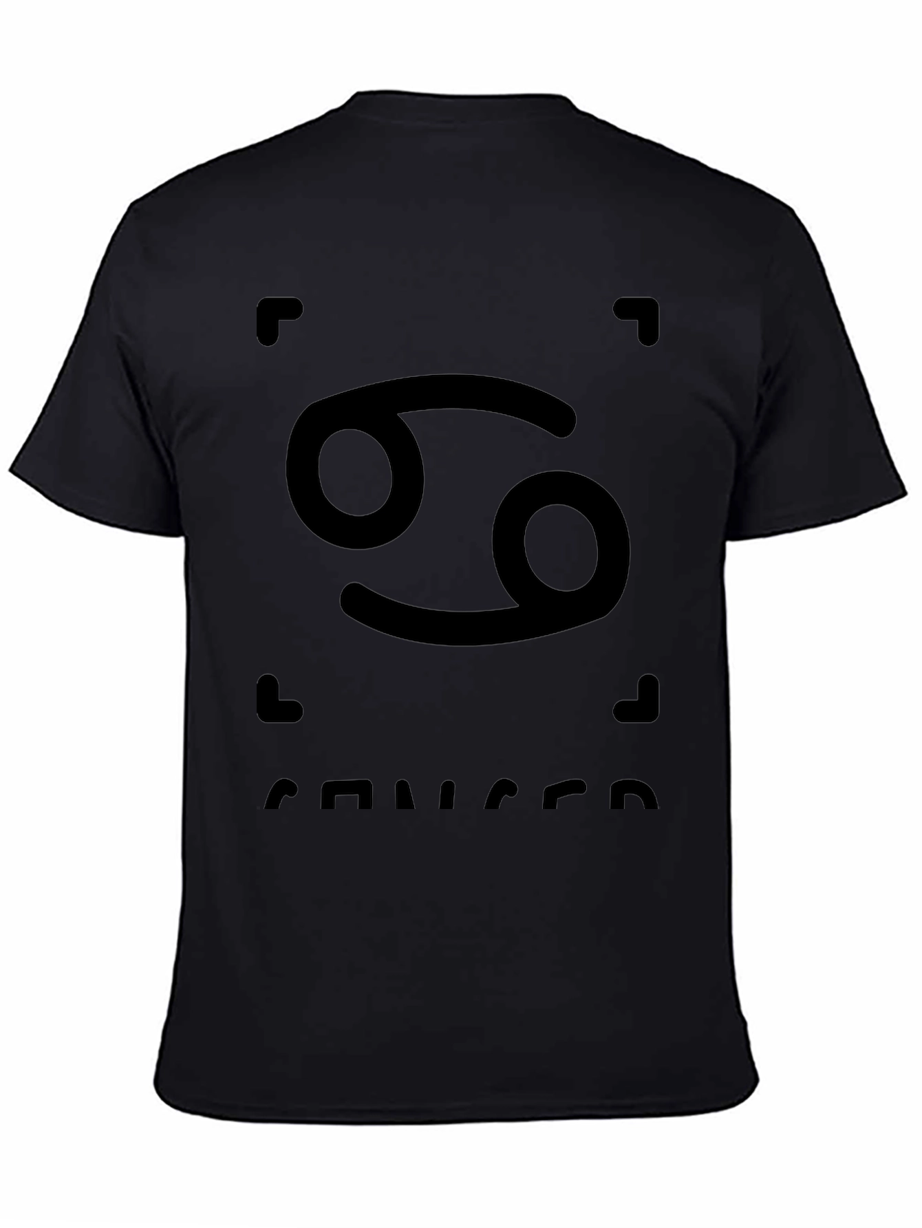 Cancer Zodiac T-Shirt - Black Graphic Tee