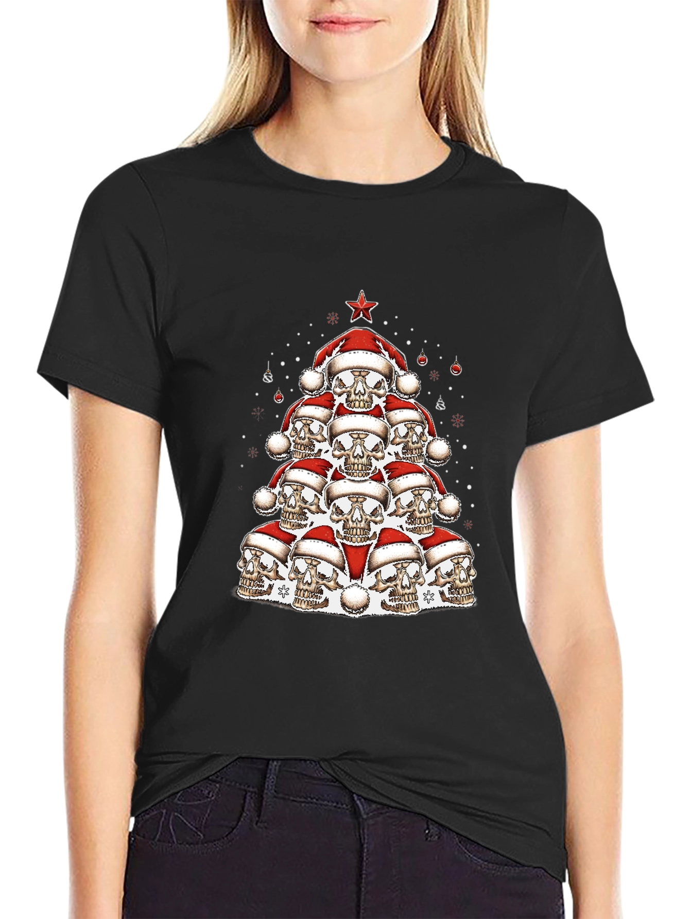 Skull Christmas Tree T-Shirt