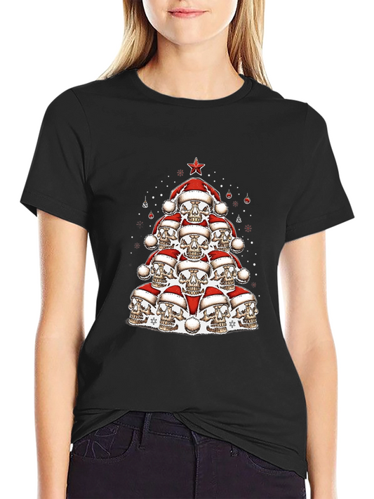 Skull Christmas Tree T-Shirt