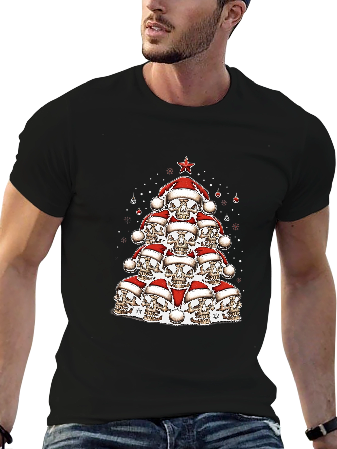Skull Christmas Tree T-Shirt