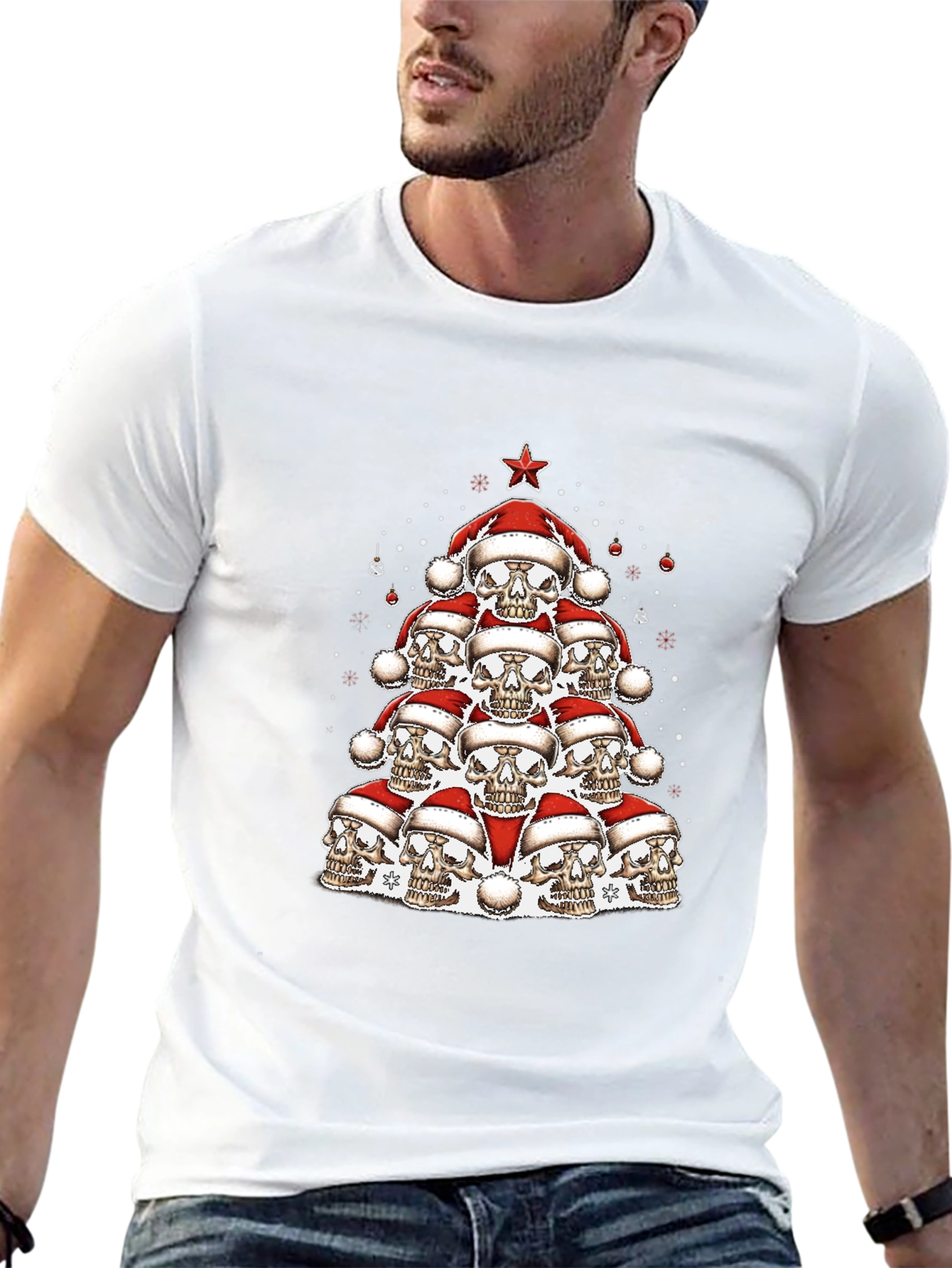 Skull Christmas Tree T-Shirt