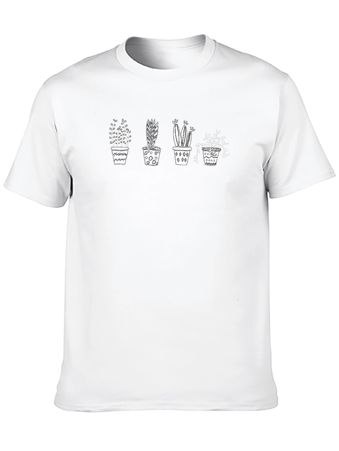 Potted Plants Graphic Tee - Stylish Casual Wear
