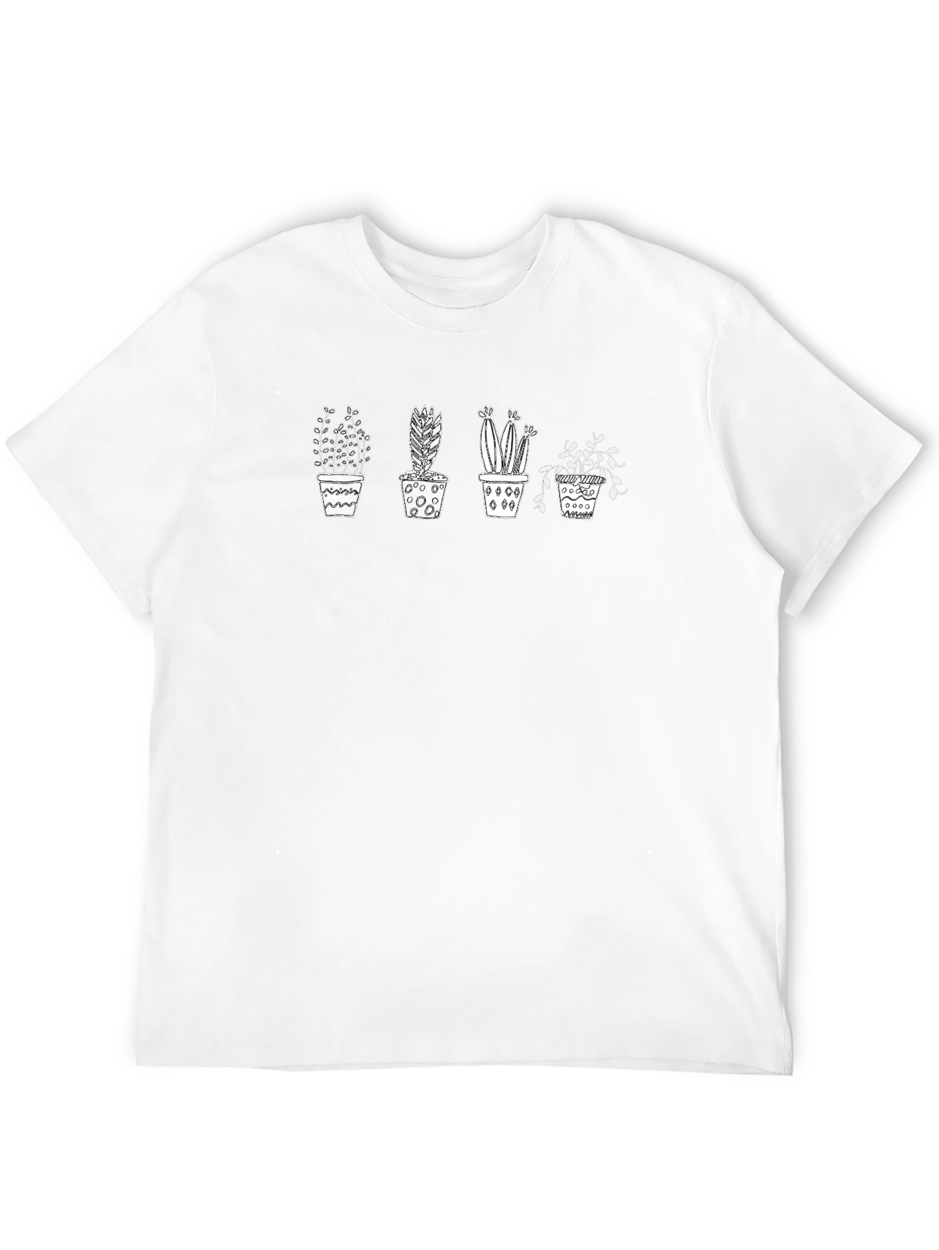 Potted Plants Graphic Tee - Stylish Casual Wear