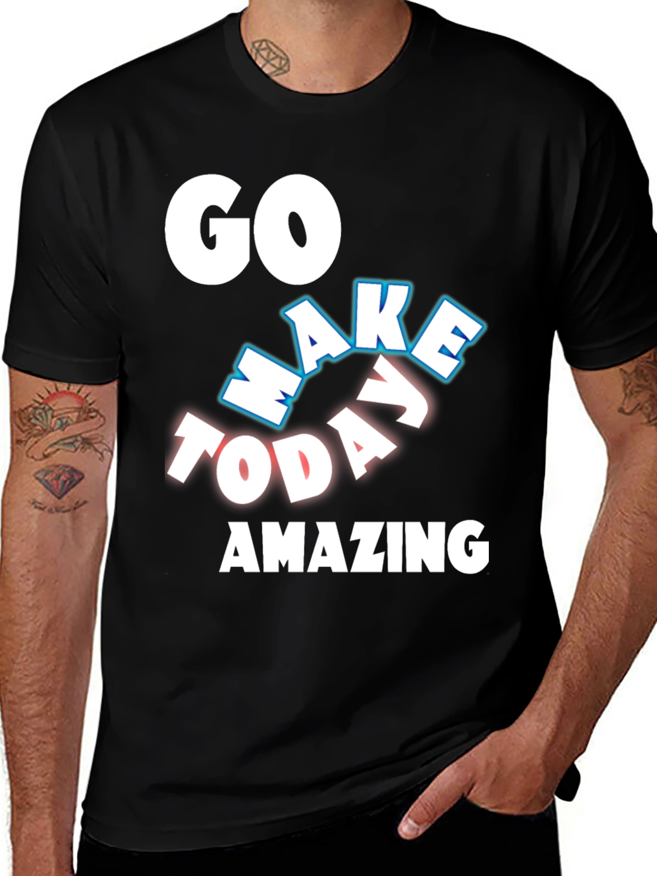 Go Make Today Amazing Black T-Shirt