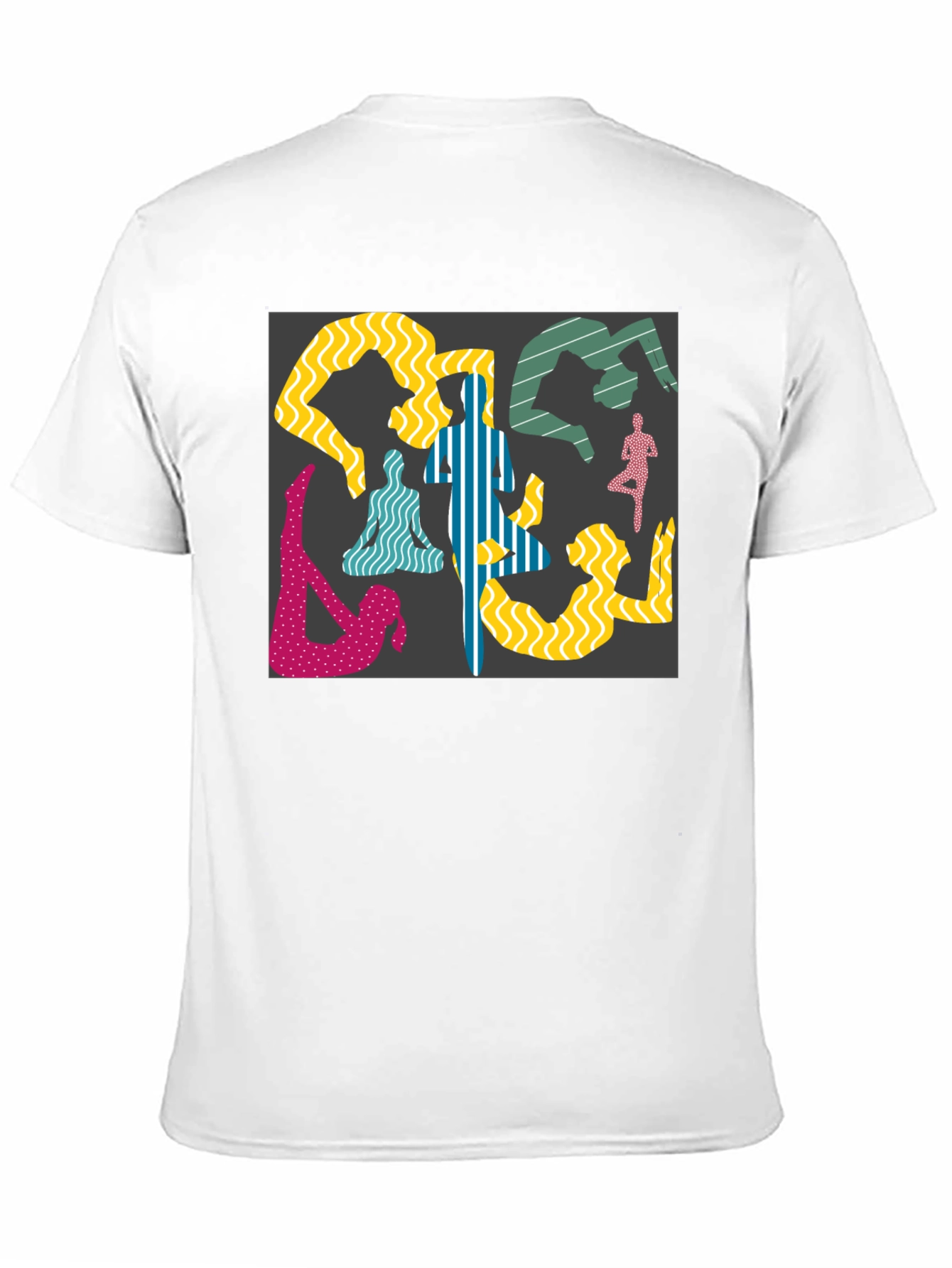 Yoga Pose Graphic Black Tee