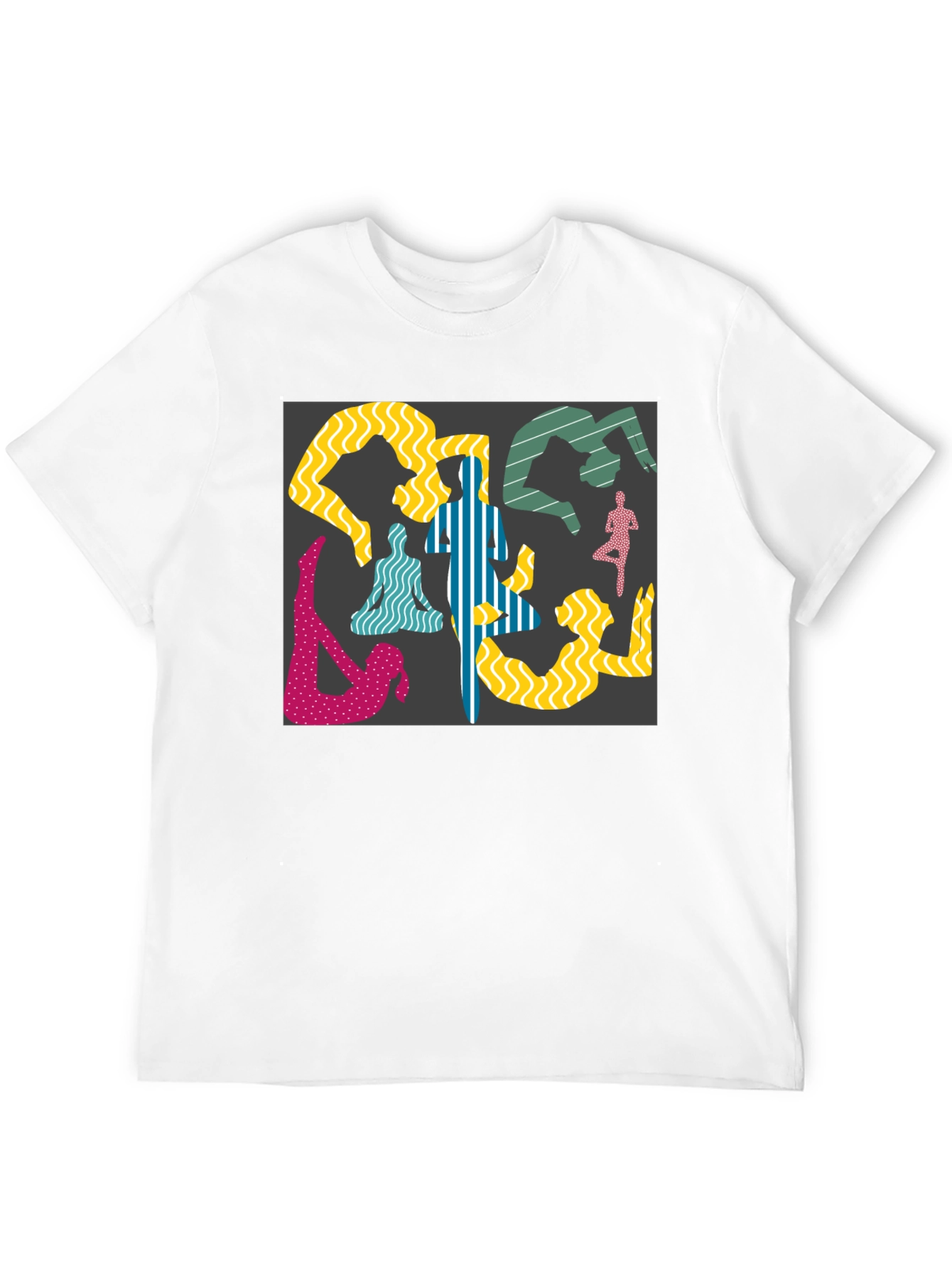 Yoga Pose Graphic Black Tee