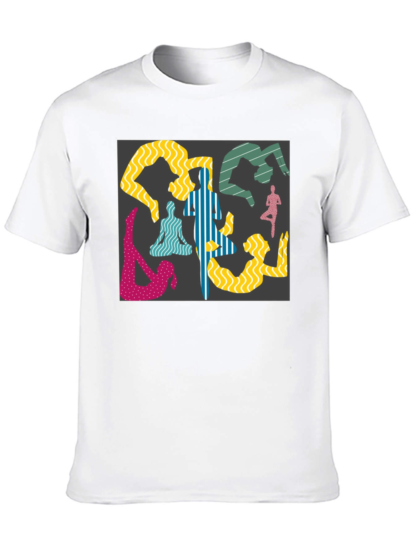 Yoga Pose Graphic Black Tee
