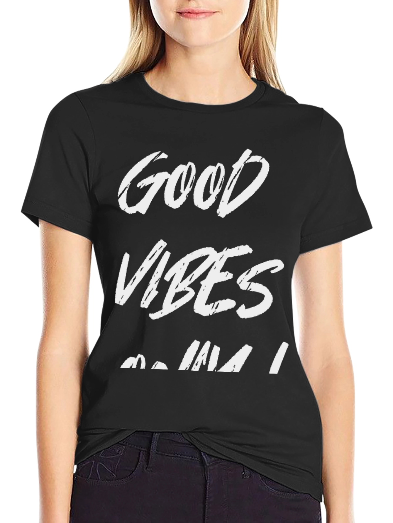 Good Vibes T-Shirt - Black Graphic Tee