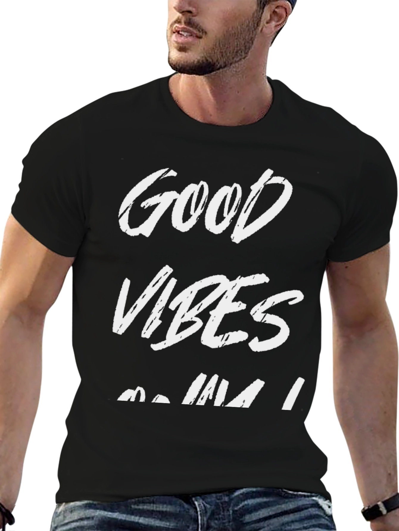 Good Vibes T-Shirt - Black Graphic Tee