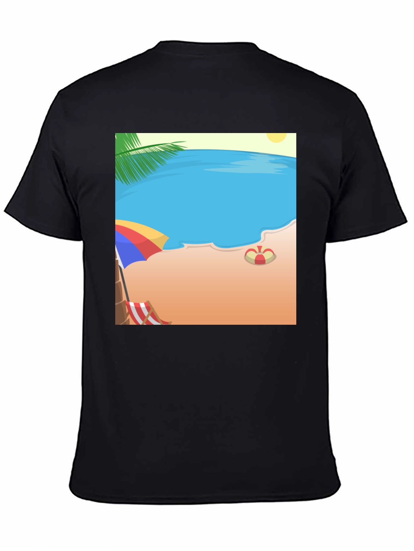 Beach Cartoon Graphic T-Shirt