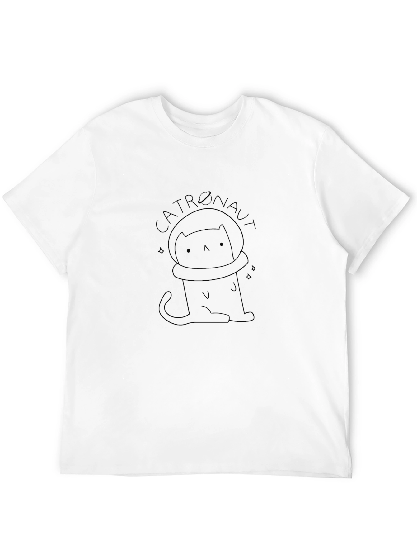 Catronaut Graphic Tee - Black Cotton T-Shirt