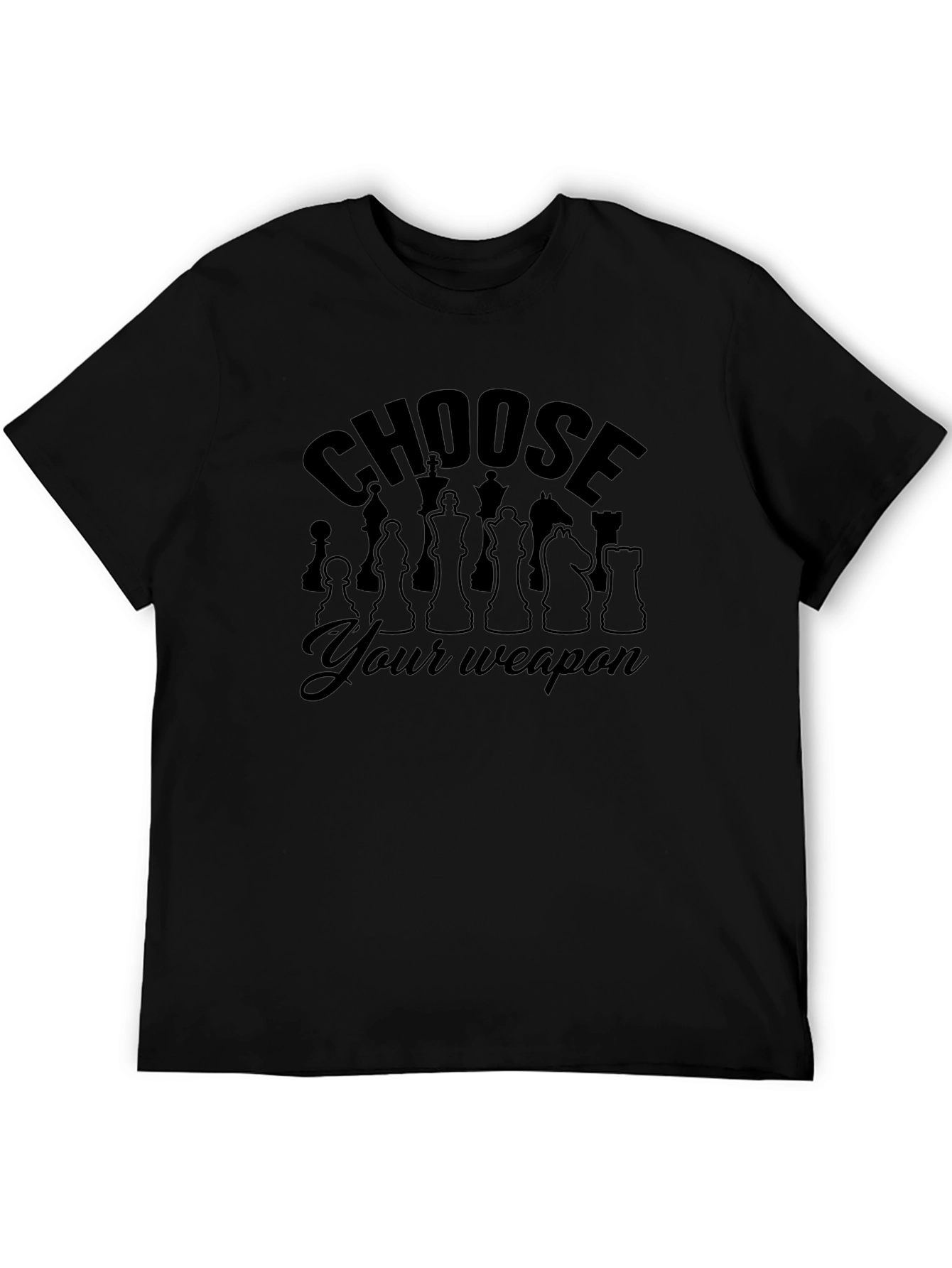 Chess Piece Weapon Tee - Strategic Style