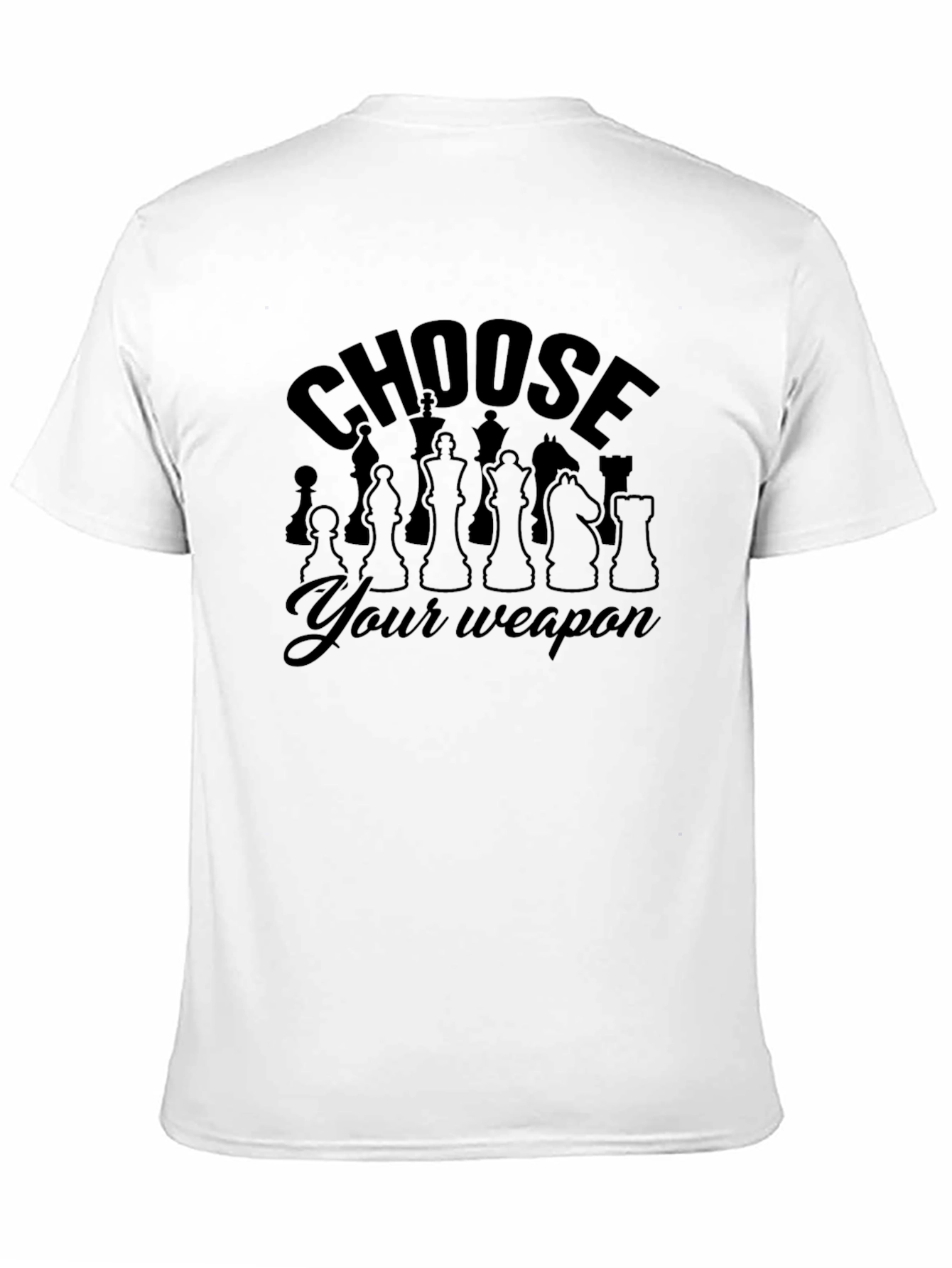 Chess Piece Weapon Tee - Strategic Style