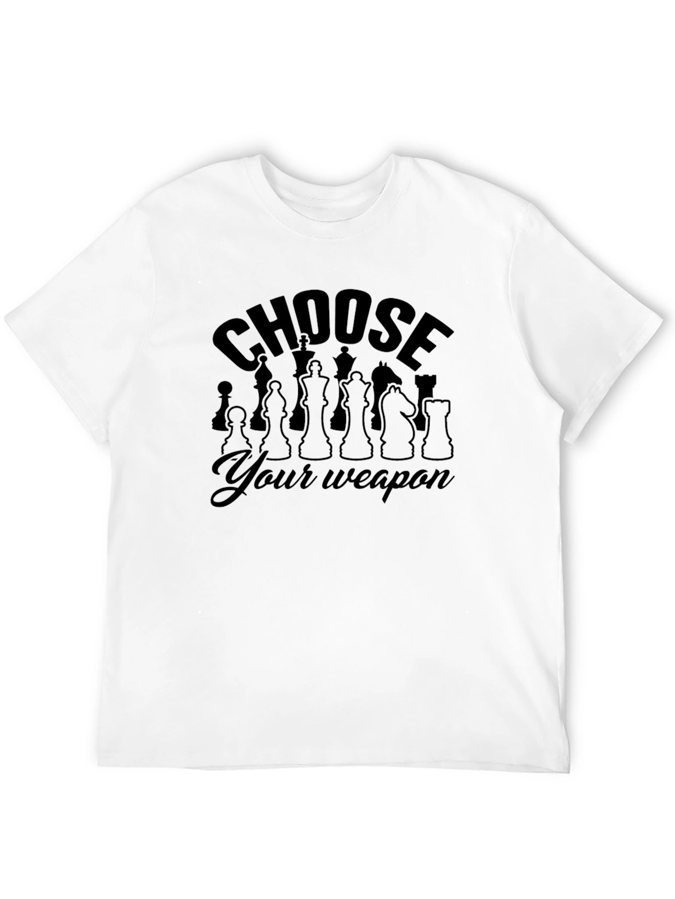 Chess Piece Weapon Tee - Strategic Style