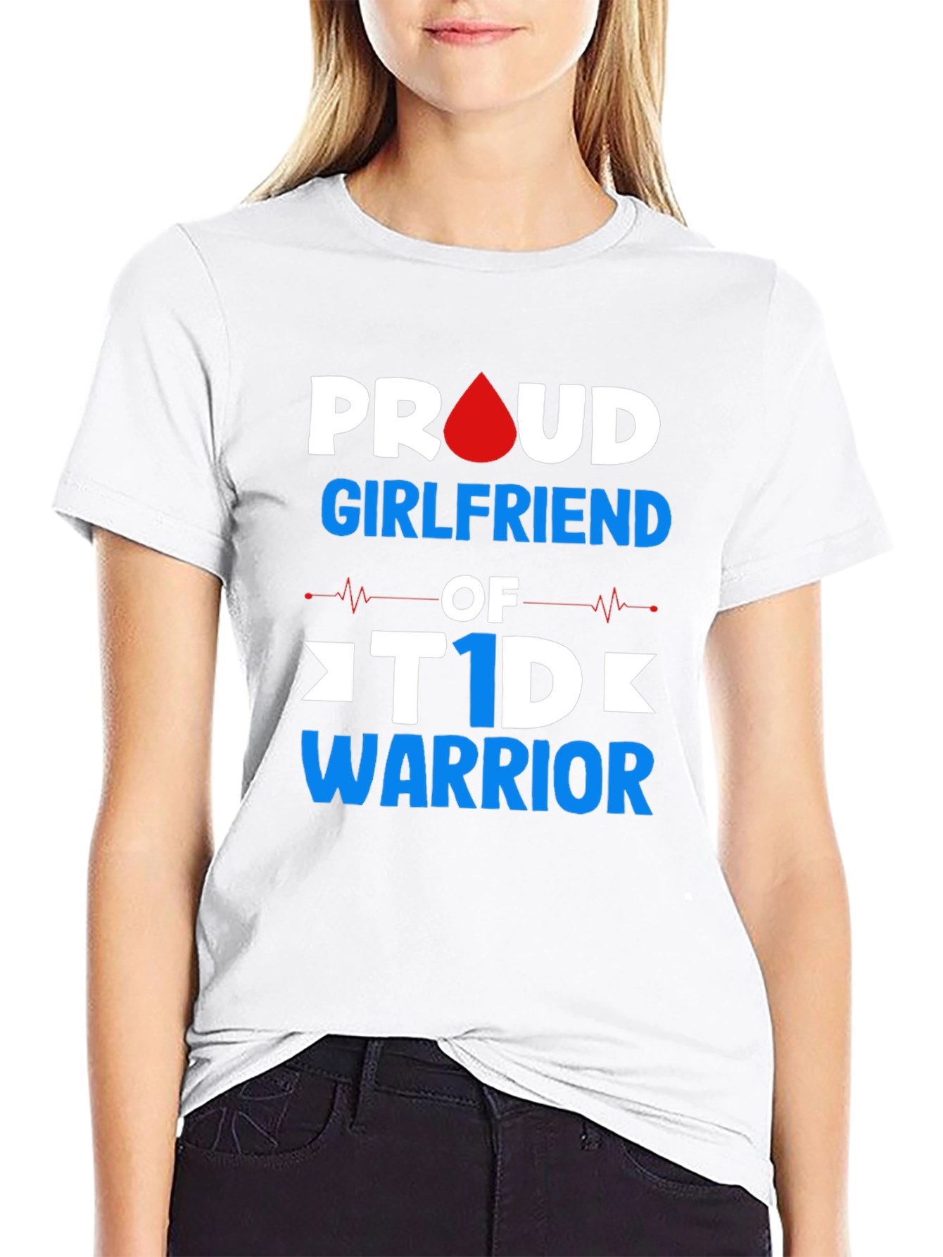 Proud Girlfriend T1D Warrior T-Shirt