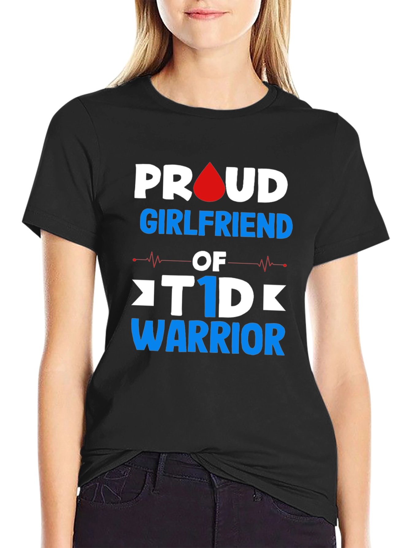 Proud Girlfriend T1D Warrior T-Shirt