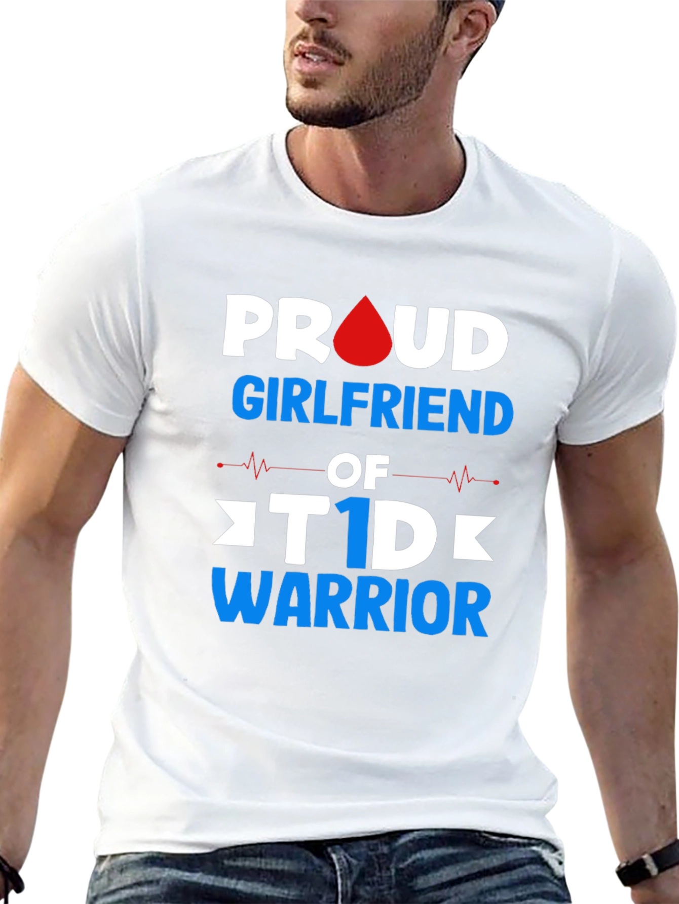 Proud Girlfriend T1D Warrior T-Shirt