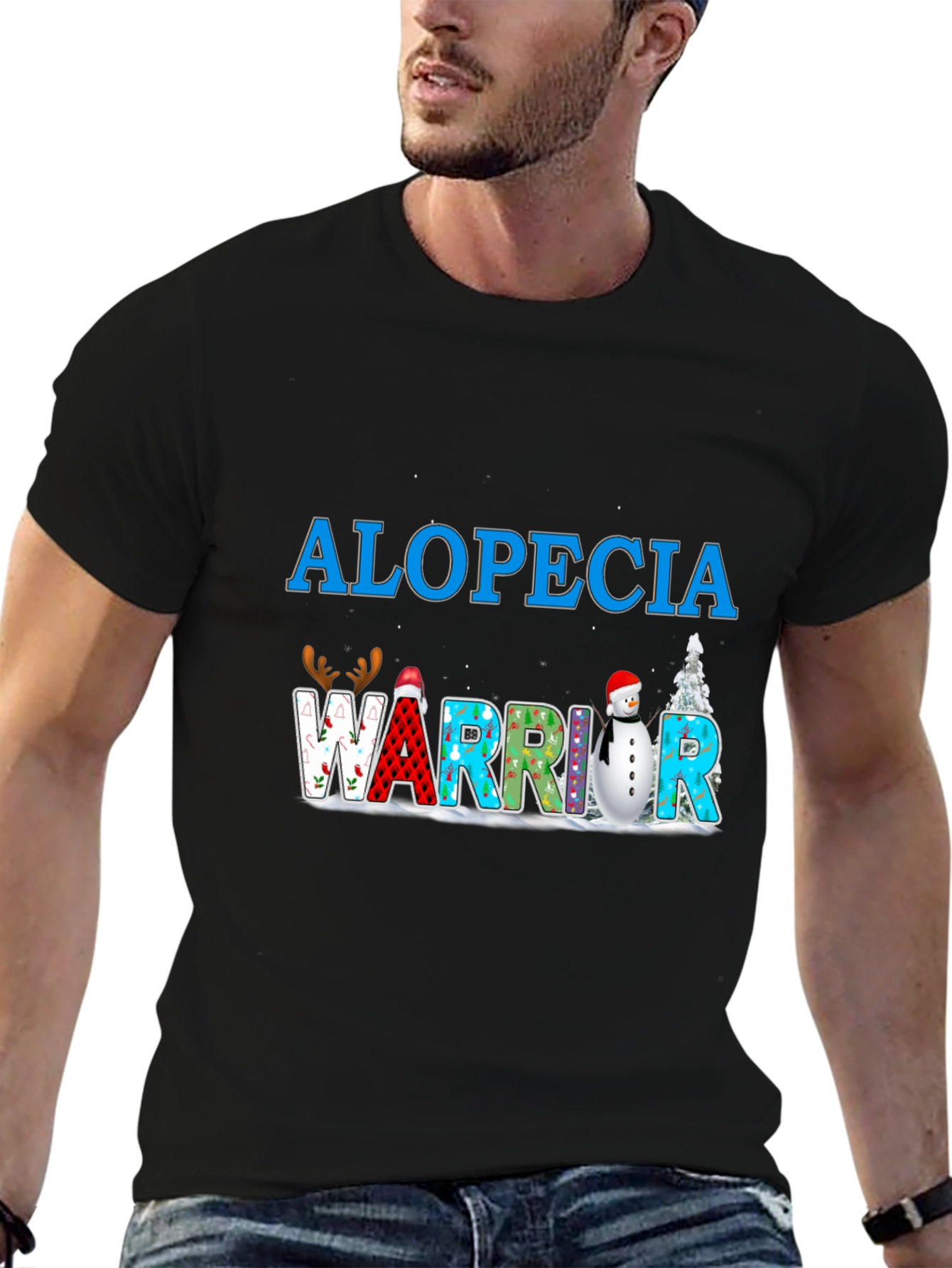 Alopecia Warrior T-Shirt Winter Holiday
