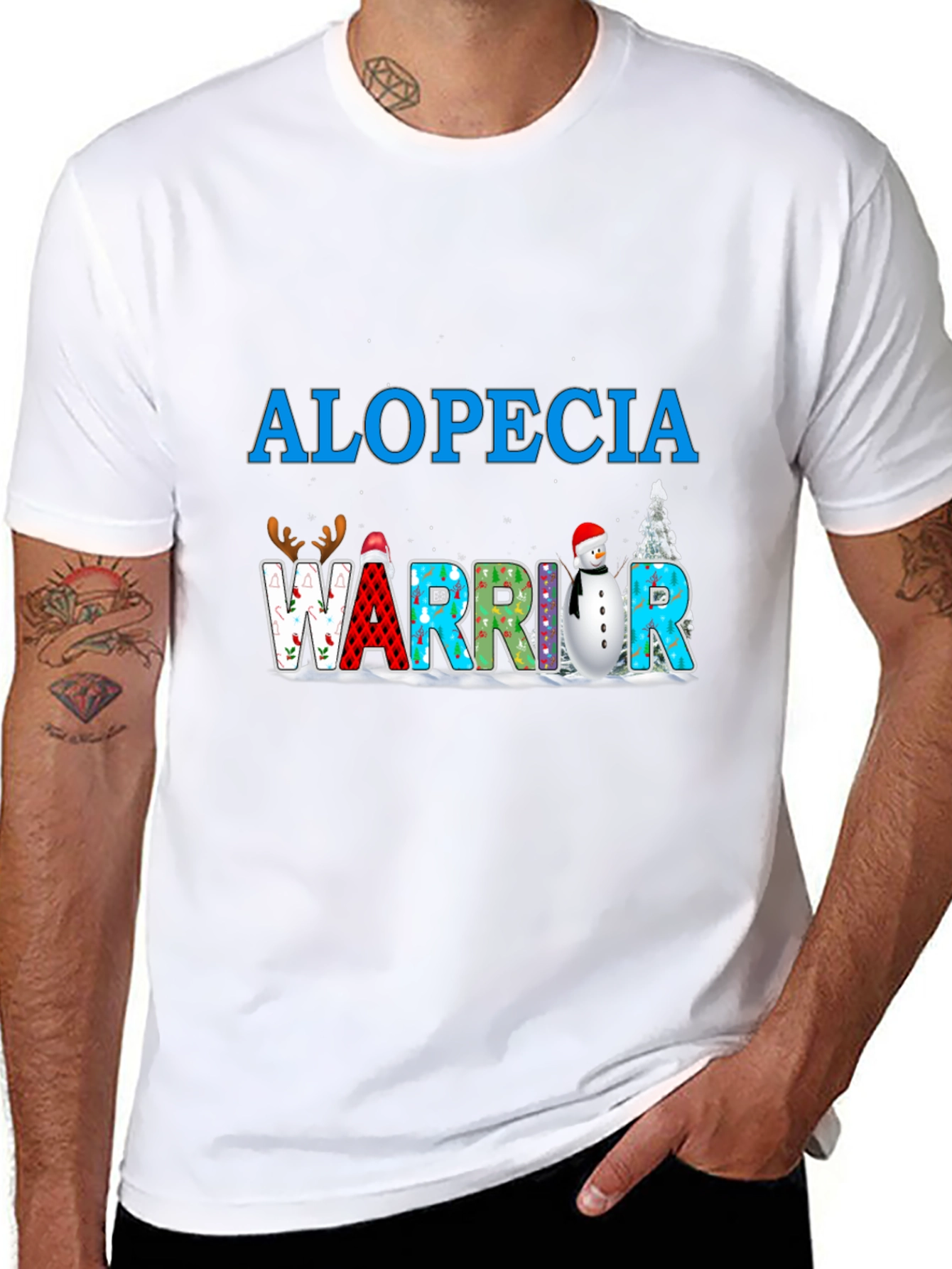 Alopecia Warrior T-Shirt Winter Holiday