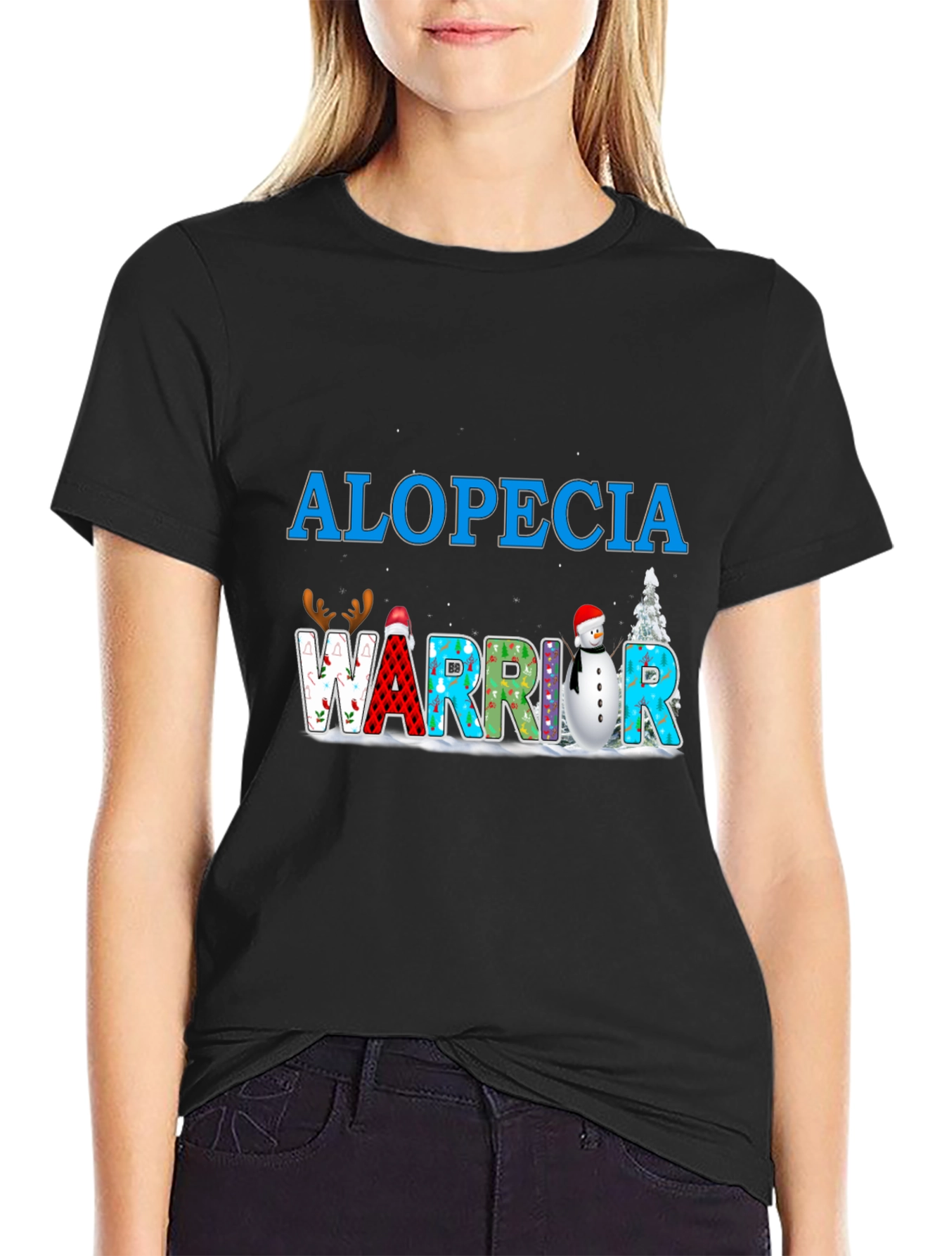 Alopecia Warrior T-Shirt Winter Holiday