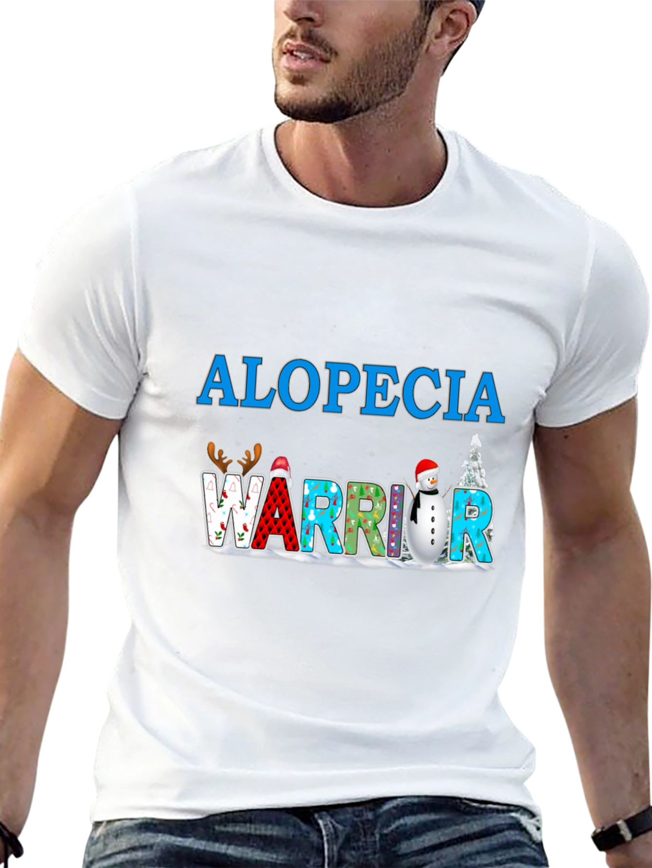 Alopecia Warrior T-Shirt Winter Holiday