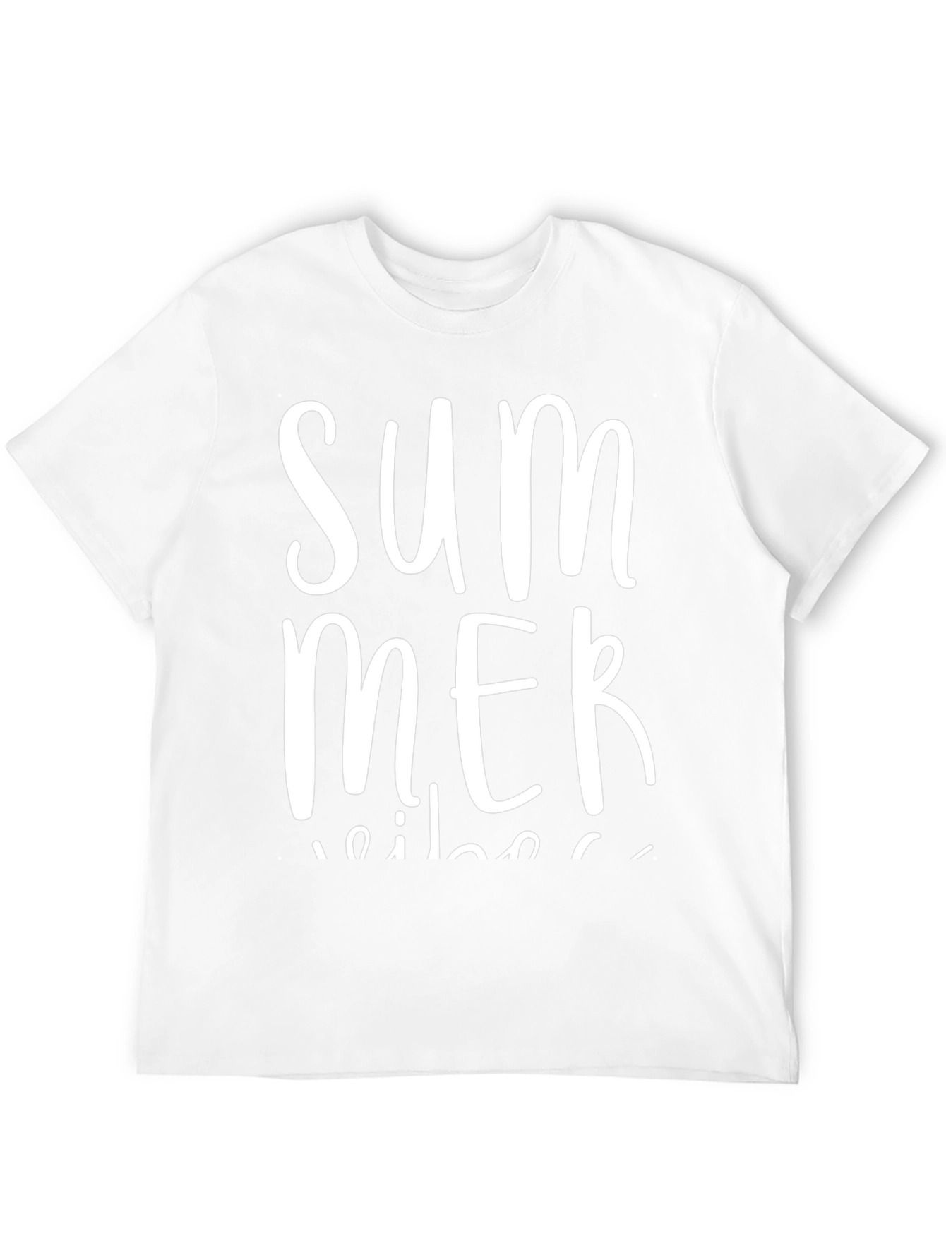 Summer Vibes Black Graphic Tee Shirt