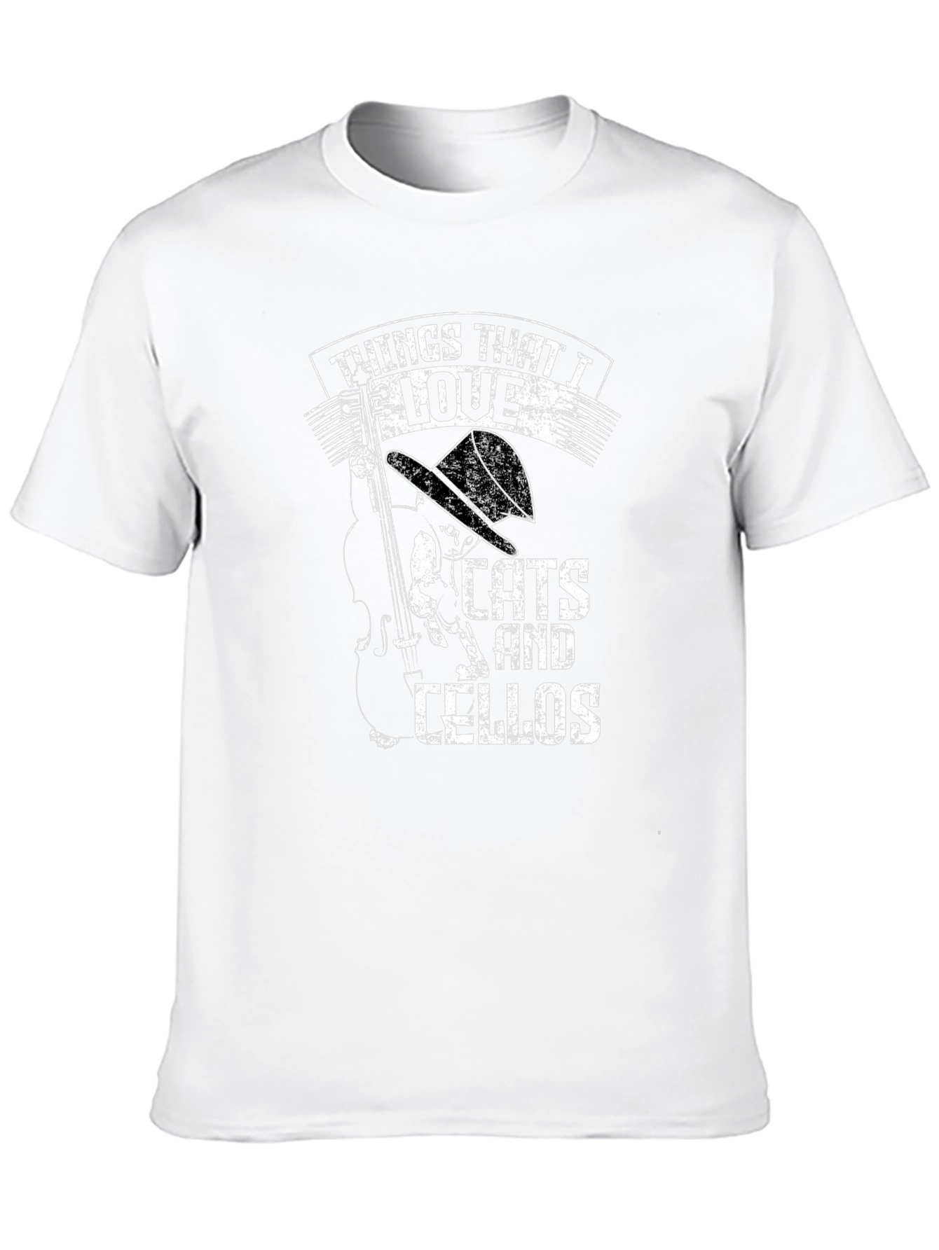 Cats and Cellos Black T-Shirt