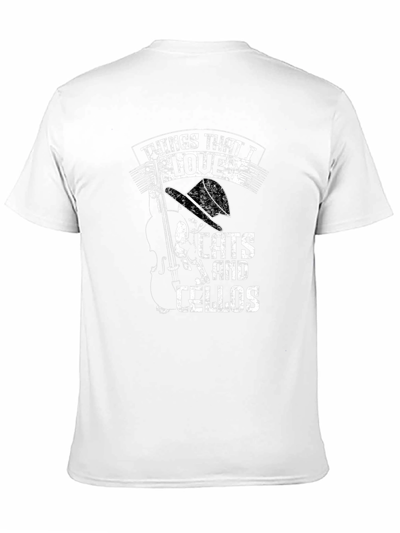 Cats and Cellos Black T-Shirt