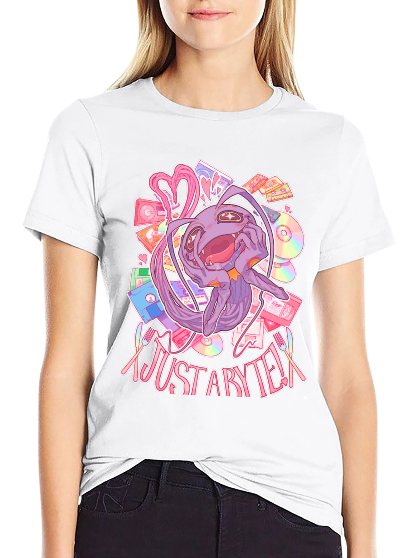Aesthetic Vaporwave T-Shirt - Just a Byte