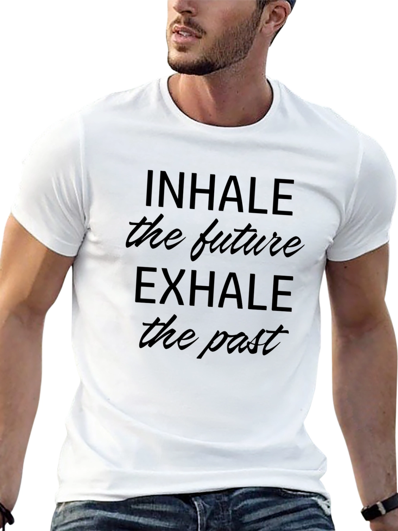 Inhale the Future Exhale the Past Black T-Shirt