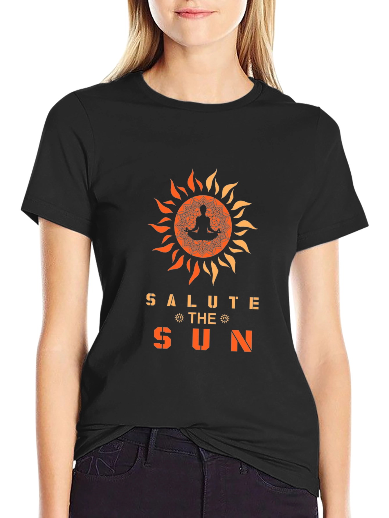 Salute the Sun Graphic Tee - Yoga Meditation Shirt