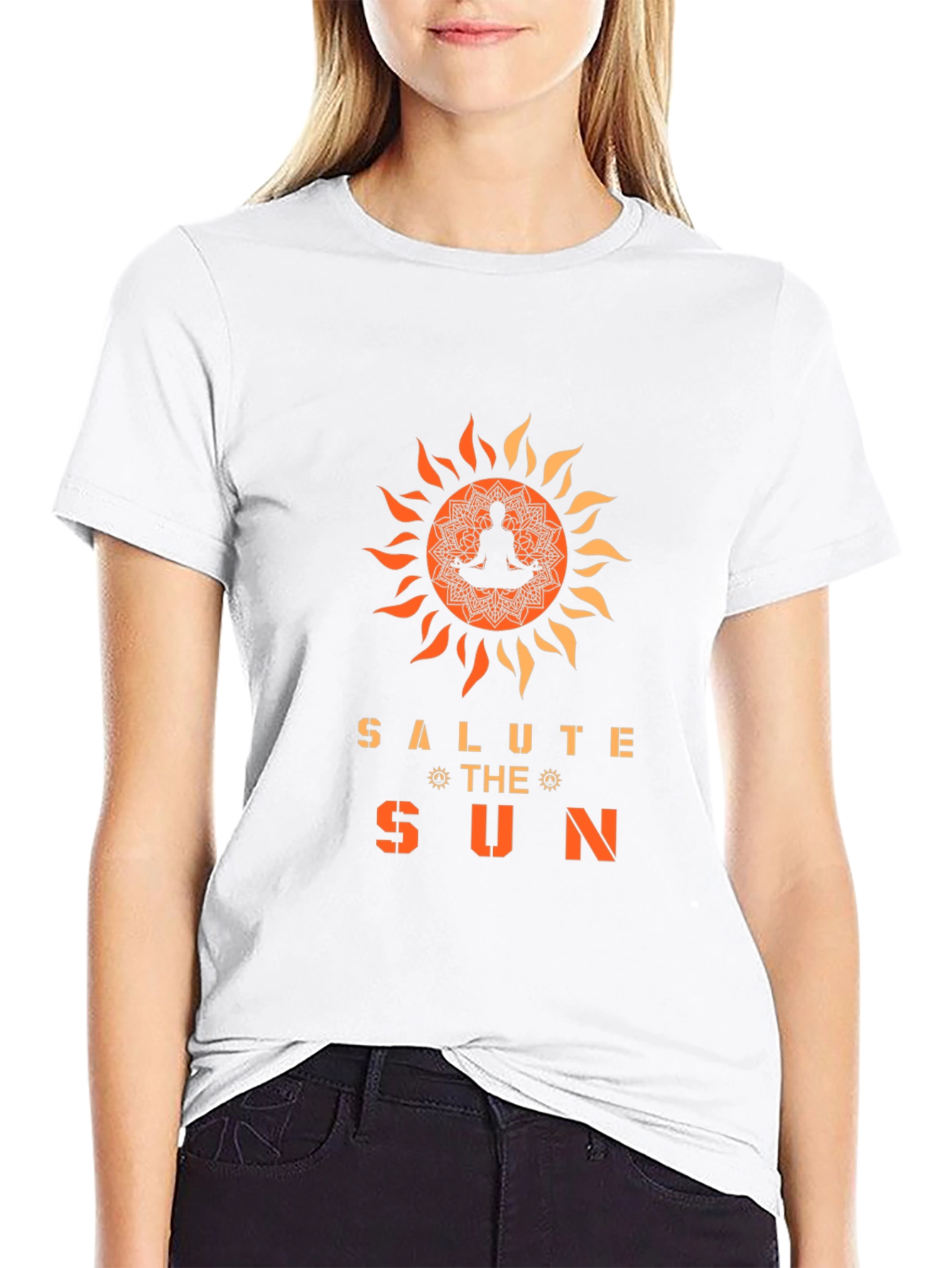 Salute the Sun Graphic Tee - Yoga Meditation Shirt