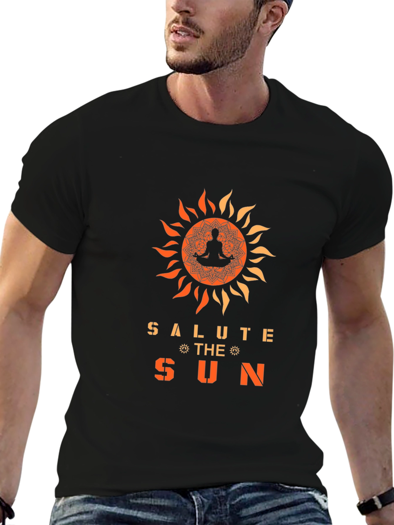 Salute the Sun Graphic Tee - Yoga Meditation Shirt