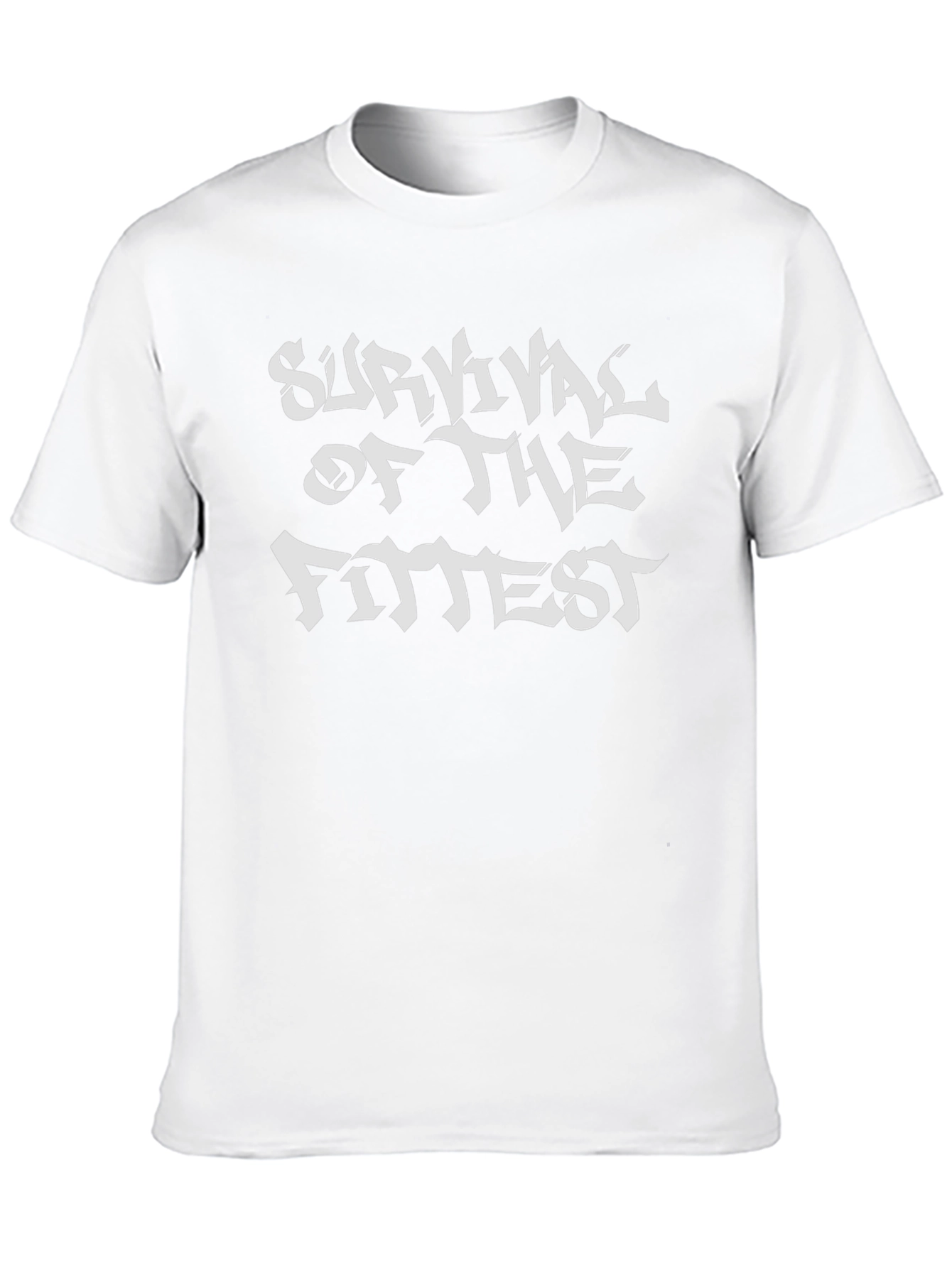 Survival of the Fittest Black Graphic Tee