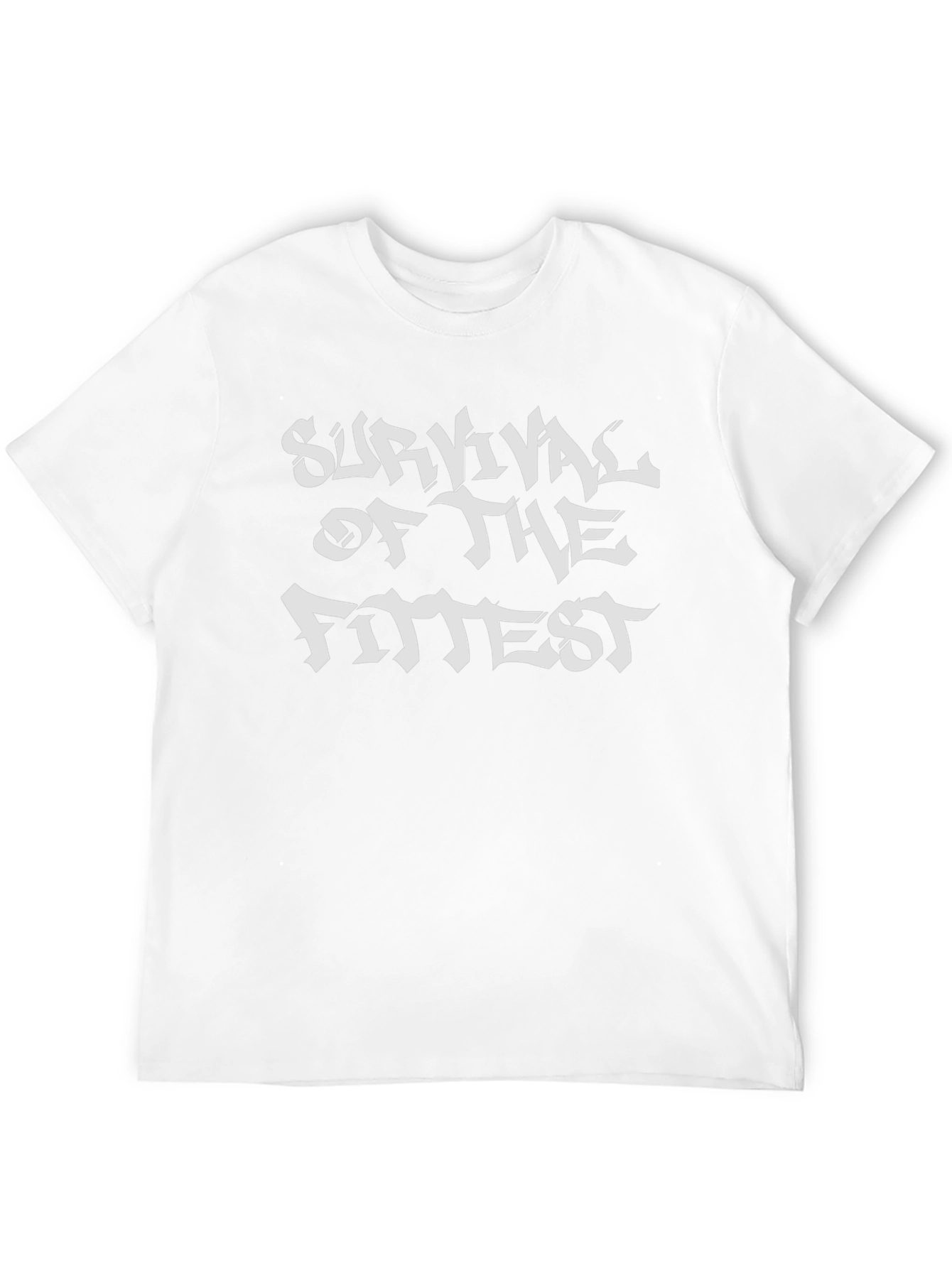 Survival of the Fittest Black Graphic Tee