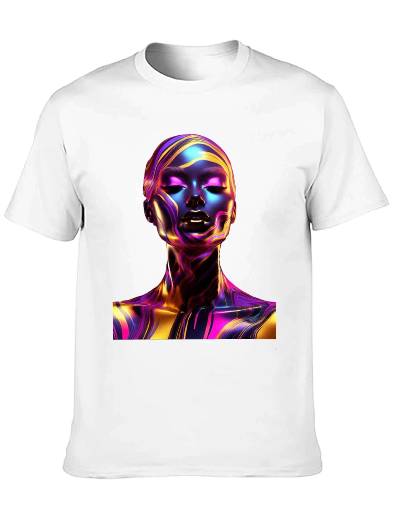 Abstract Woman Art Black T-Shirt