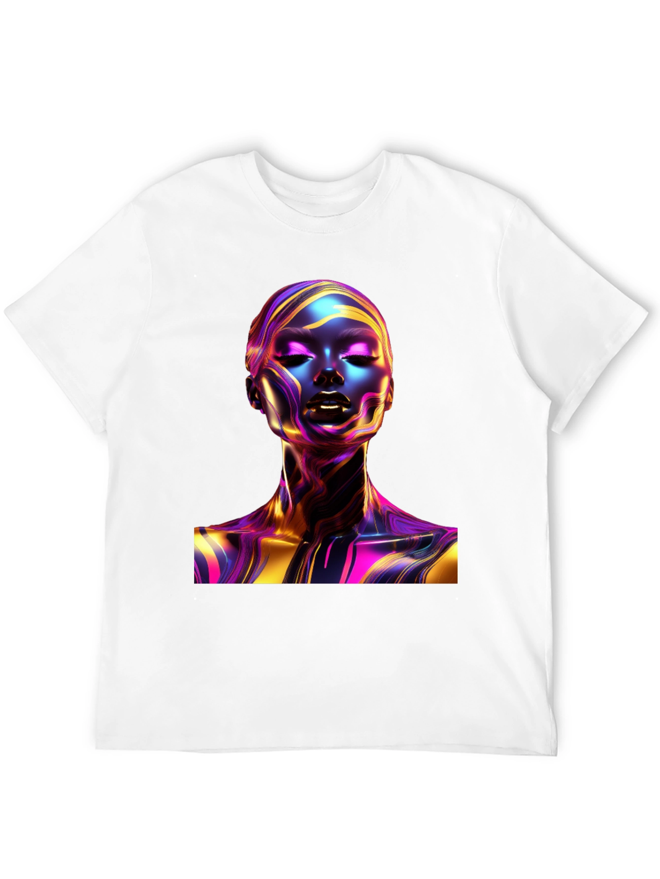 Abstract Woman Art Black T-Shirt
