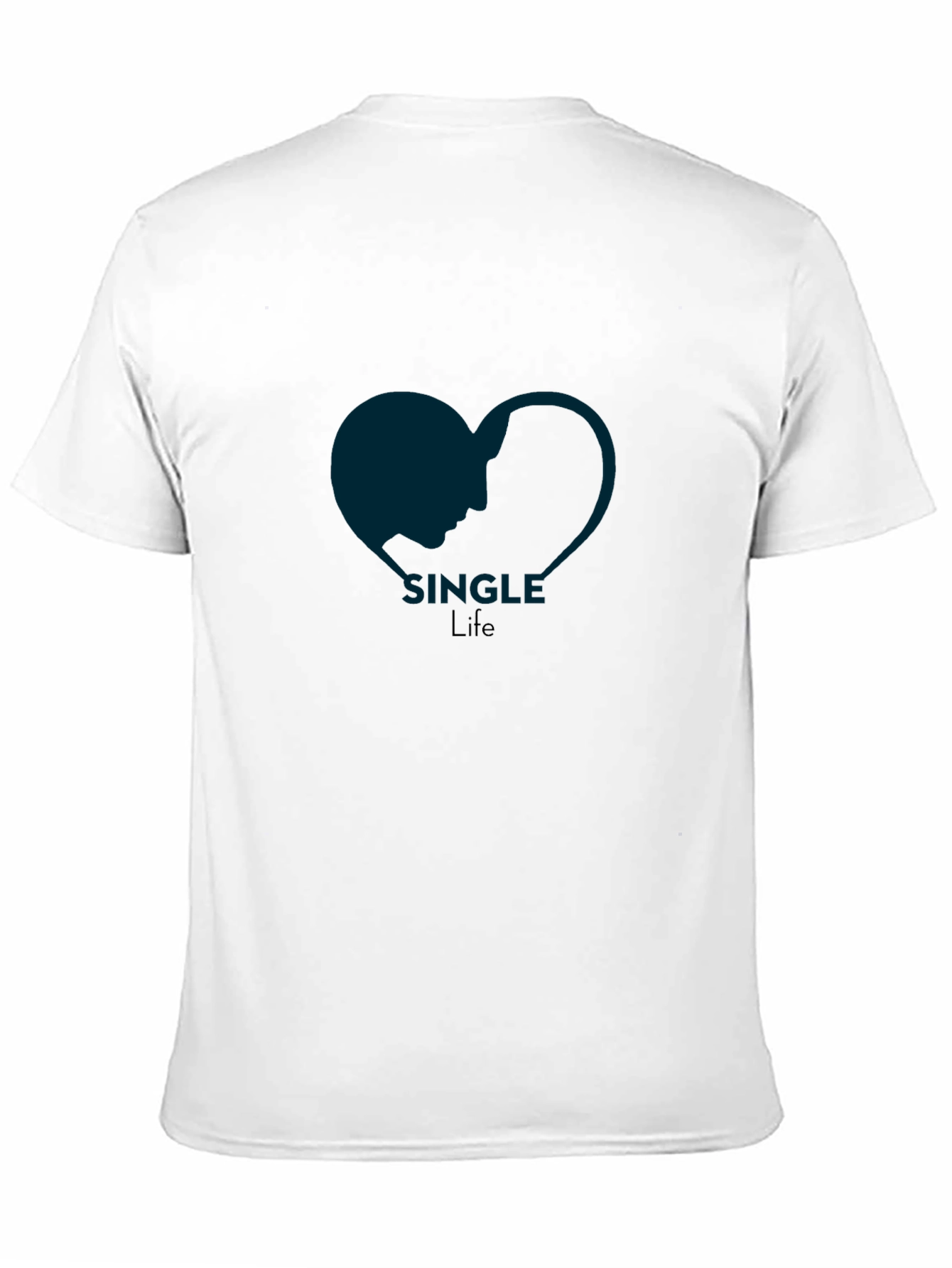Single Life Graphic Tee - Modern Heart Design