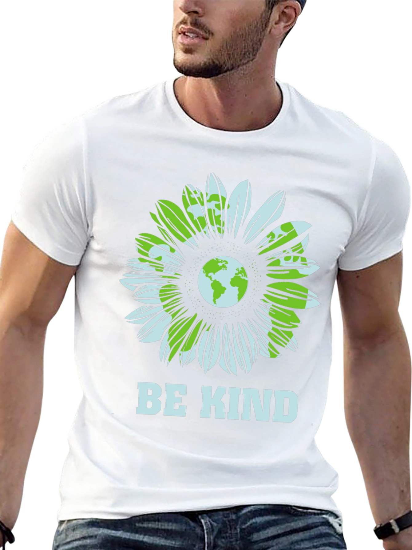 Be Kind Earth Flower Graphic Tee - Unisex
