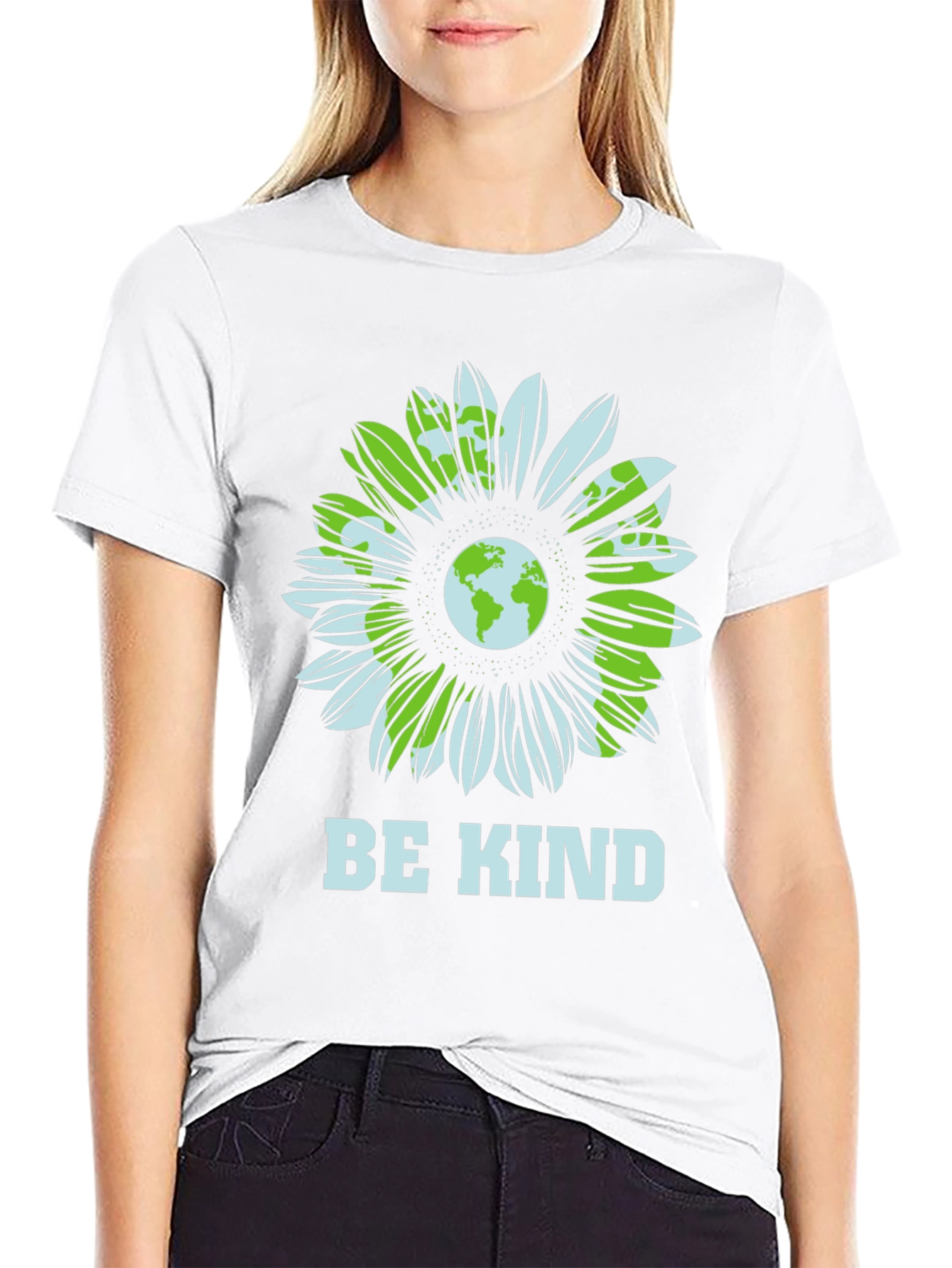 Be Kind Earth Flower Graphic Tee - Unisex