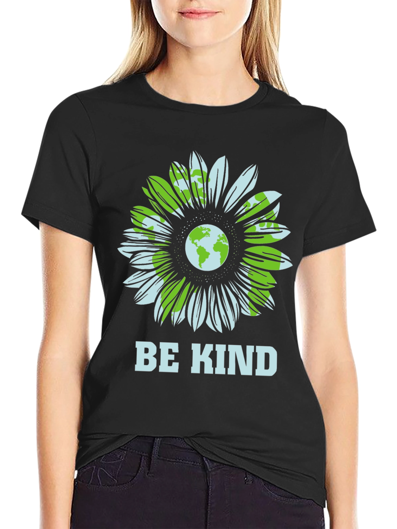 Be Kind Earth Flower Graphic Tee - Unisex